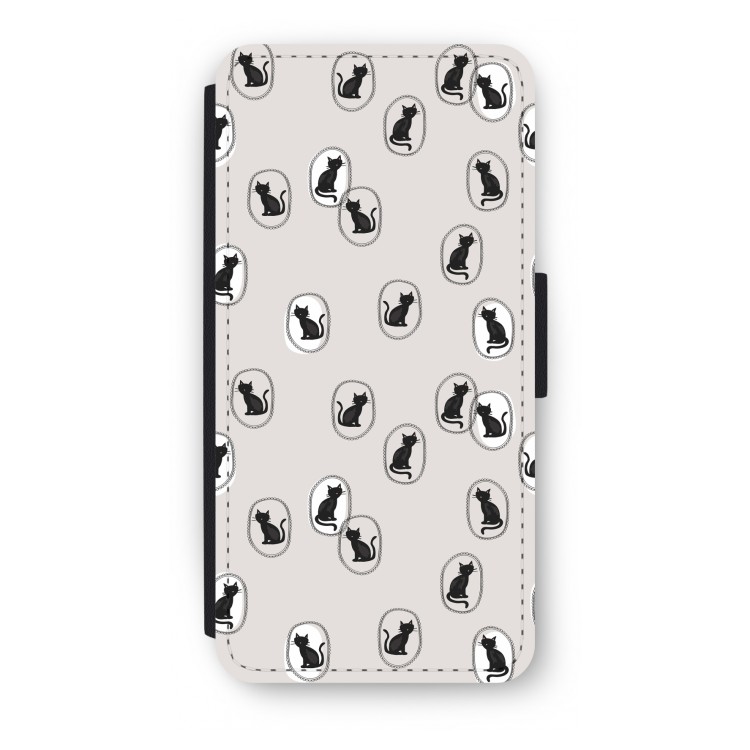 Miauw: iPhone 8 Flip Hoesje