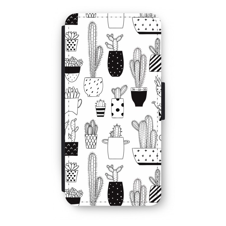 Cactusmotief: iPhone 8 Flip Hoesje