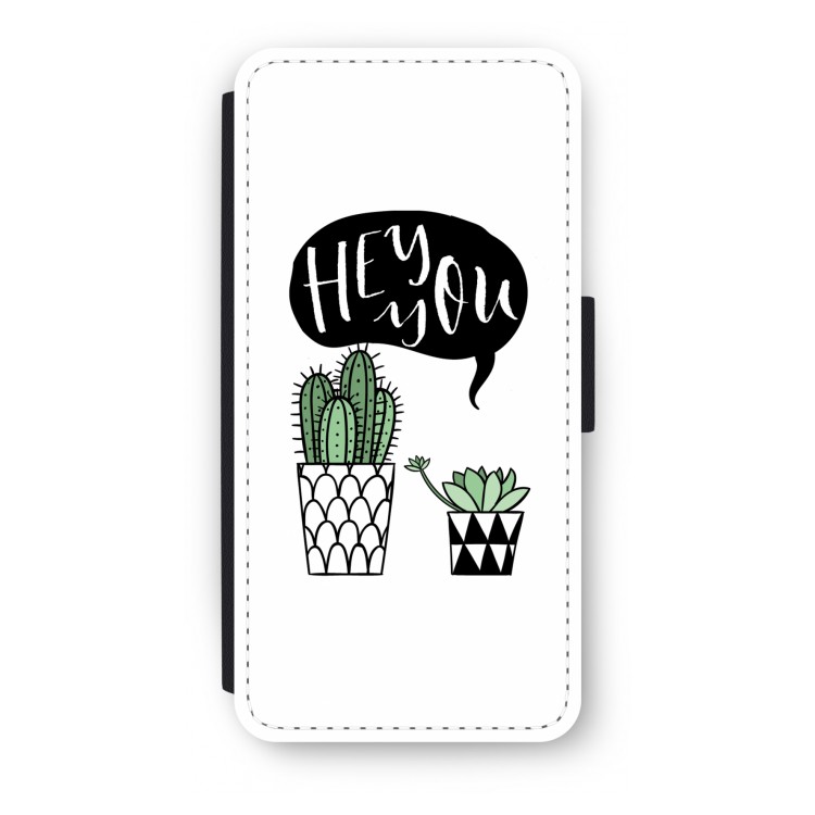 Hey you cactus: iPhone 8 Flip Hoesje