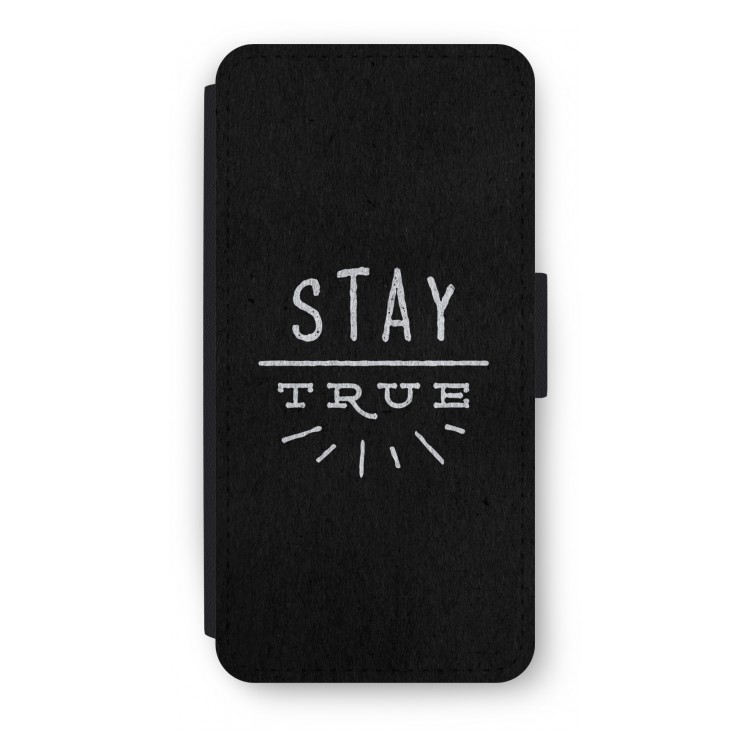 Stay true: iPhone 8 Flip Hoesje