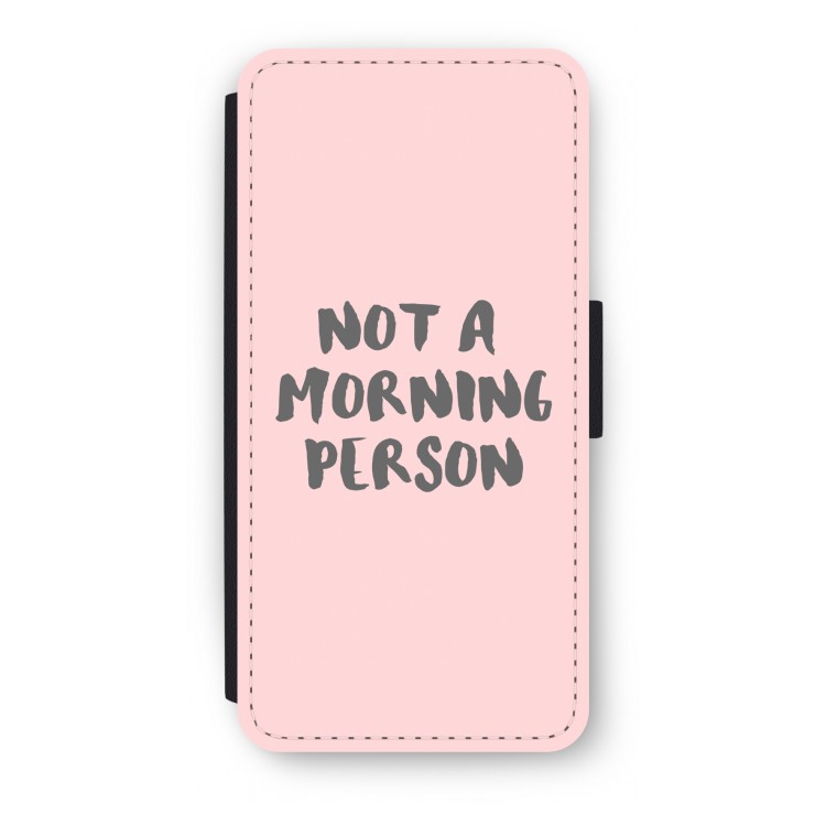Morning person: iPhone 8 Flip Hoesje