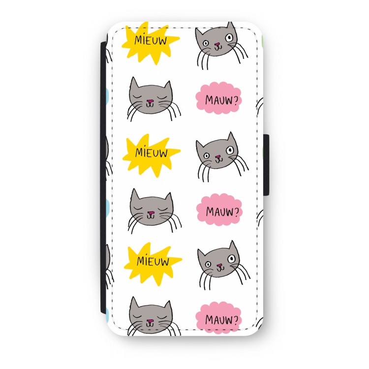 Meow: iPhone 8 Flip Hoesje