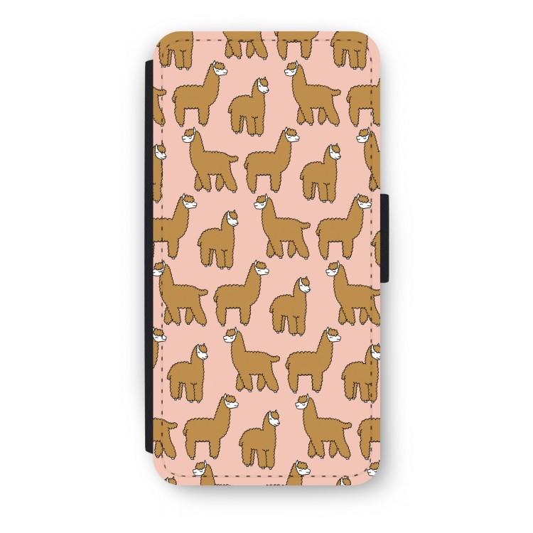 Alpacas: iPhone 8 Flip Hoesje