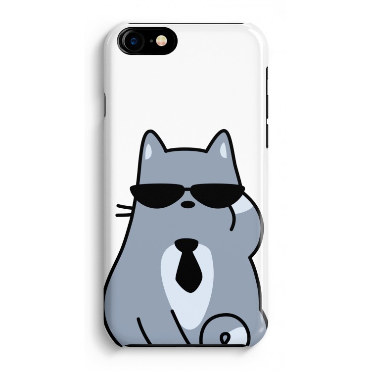 Cool cat: iPhone 8 Volledig Geprint Hoesje