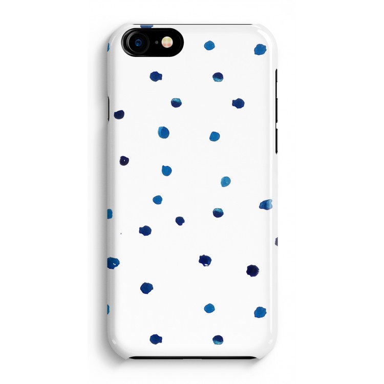 Blauwe stippen: iPhone 8 Volledig Geprint Hoesje