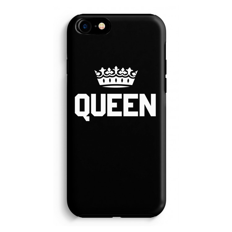 Queen zwart: iPhone 8 Tough Case