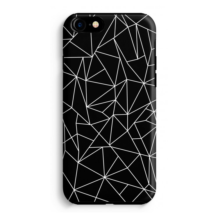 Geometrische lijnen wit: iPhone 8 Tough Case