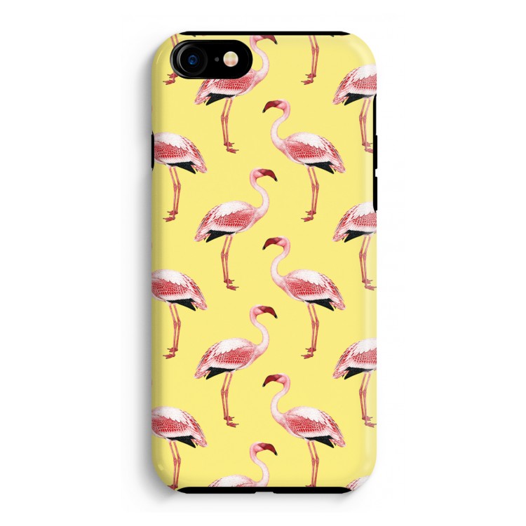 Flamingo's geel: iPhone 8 Tough Case