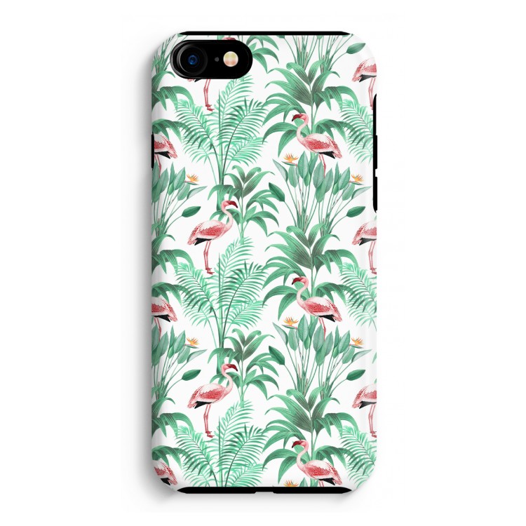 Flamingo bladeren: iPhone 8 Tough Case