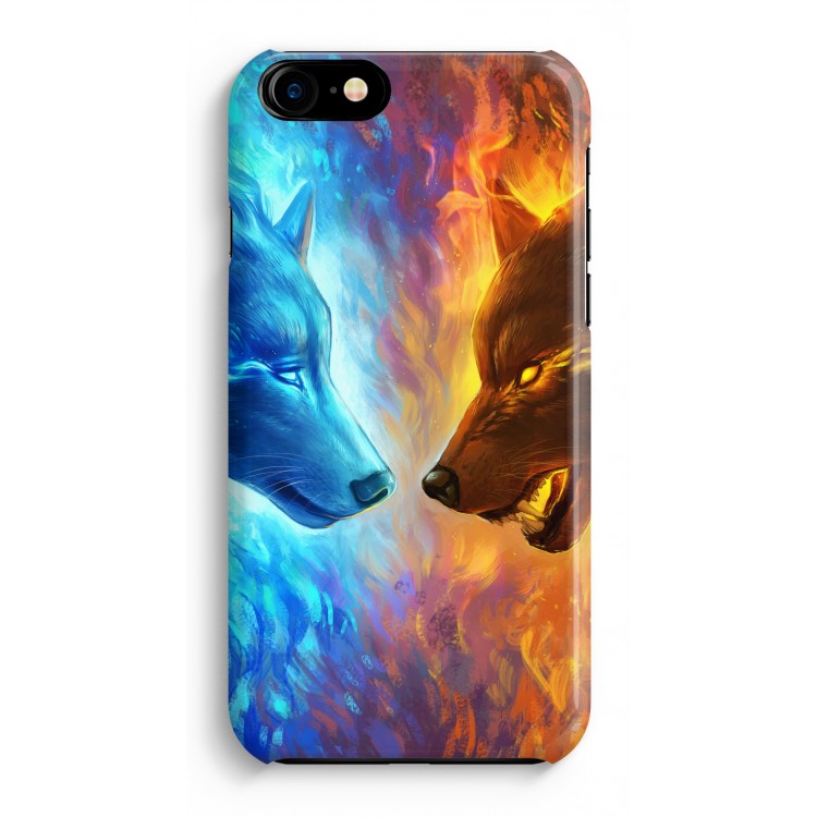 Fire & Ice: iPhone 8 Volledig Geprint Hoesje