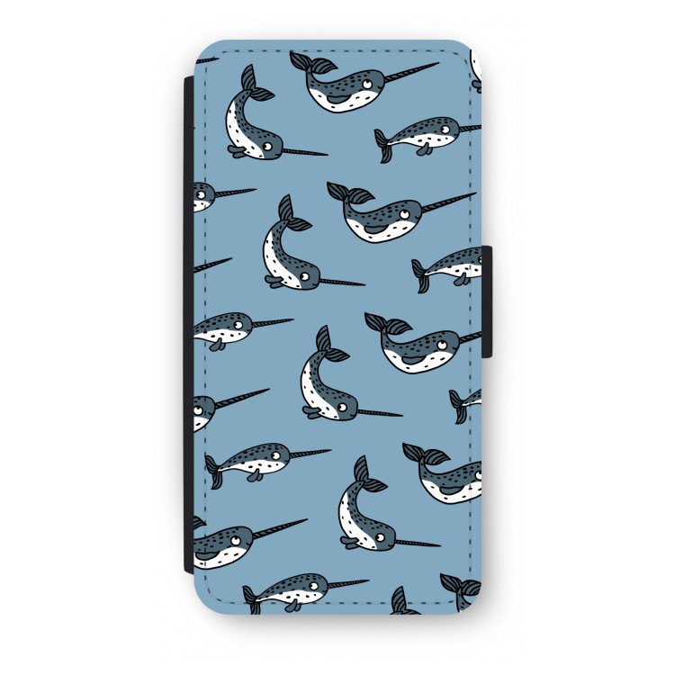 Narwhal: iPhone 8 Flip Hoesje