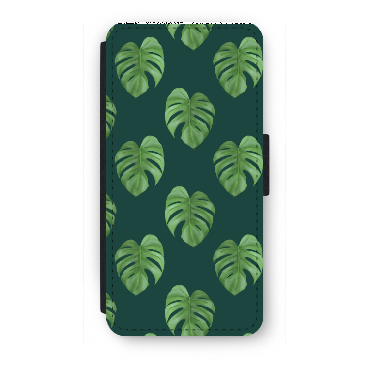 Monstera leaves: iPhone 8 Flip Hoesje