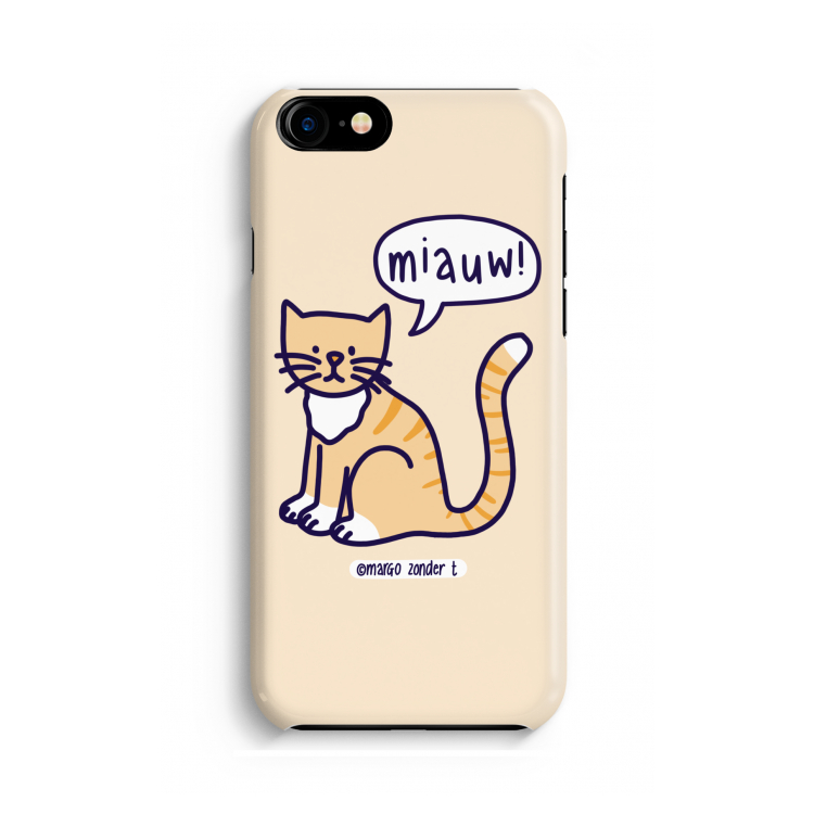 Miauw: iPhone 8 Volledig Geprint Hoesje