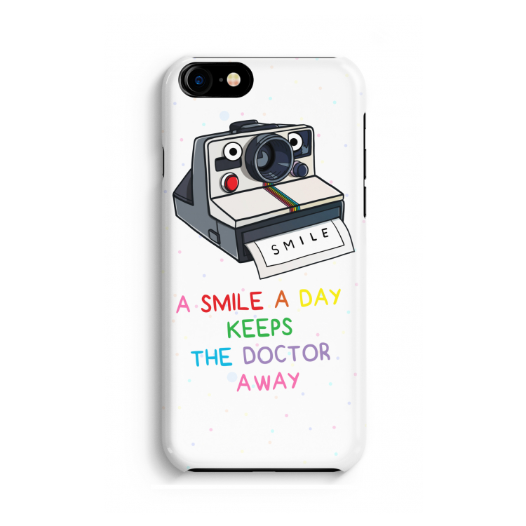 Smile: iPhone 8 Volledig Geprint Hoesje