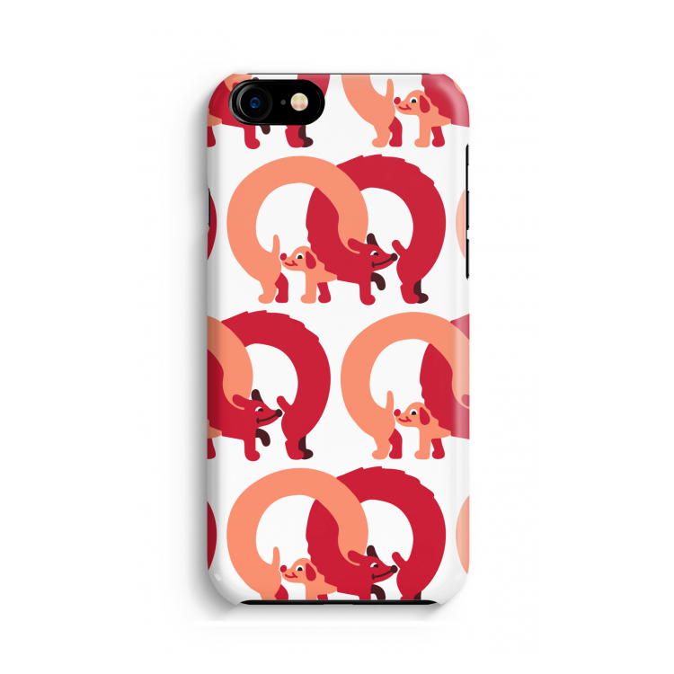 Dogs: iPhone 8 Volledig Geprint Hoesje