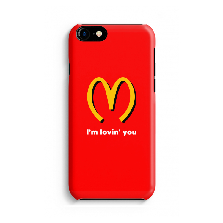 I'm lovin' you: iPhone 8 Volledig Geprint Hoesje