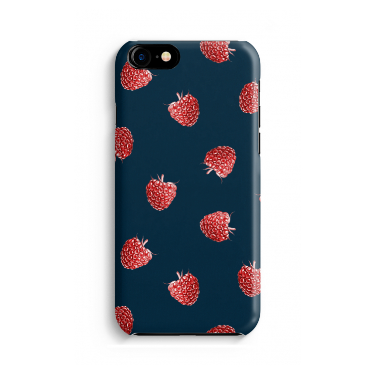 Framboosjes: iPhone 8 Volledig Geprint Hoesje