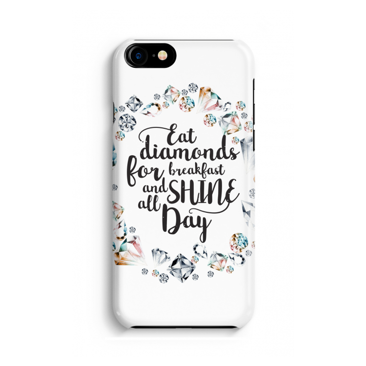 Diamonds: iPhone 8 Volledig Geprint Hoesje