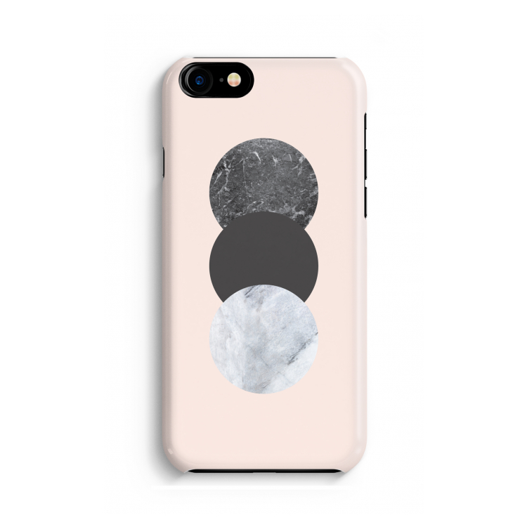 Marmeren cirkels: iPhone 8 Volledig Geprint Hoesje