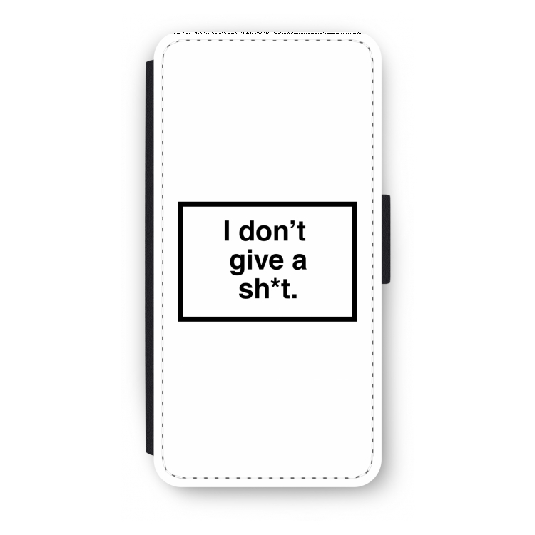 Don't give a shit: iPhone 8 Flip Hoesje