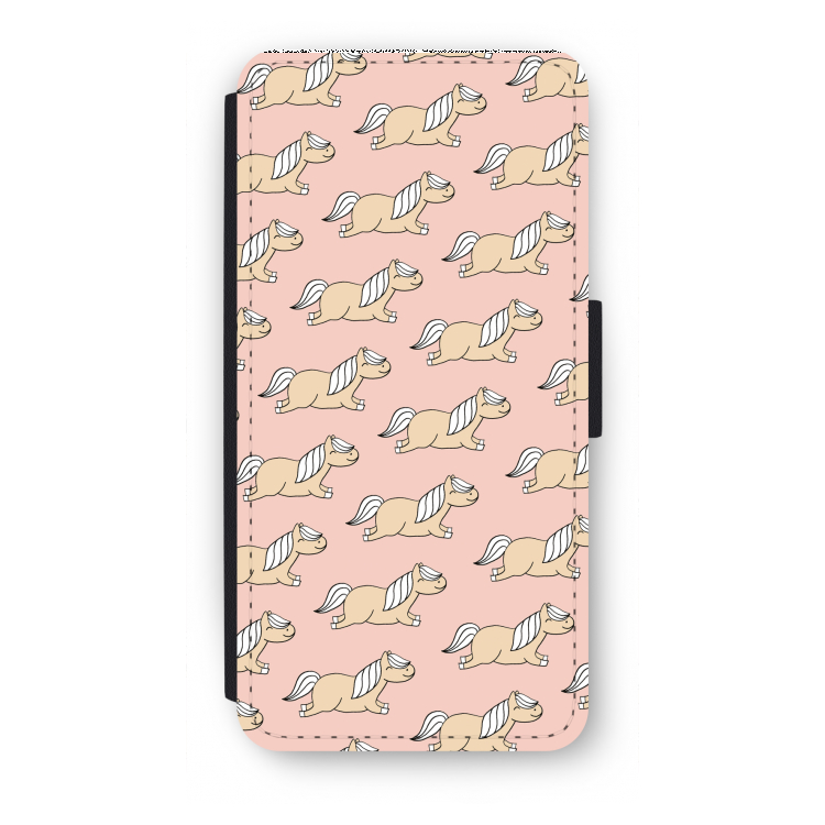Ponys: iPhone 8 Flip Hoesje