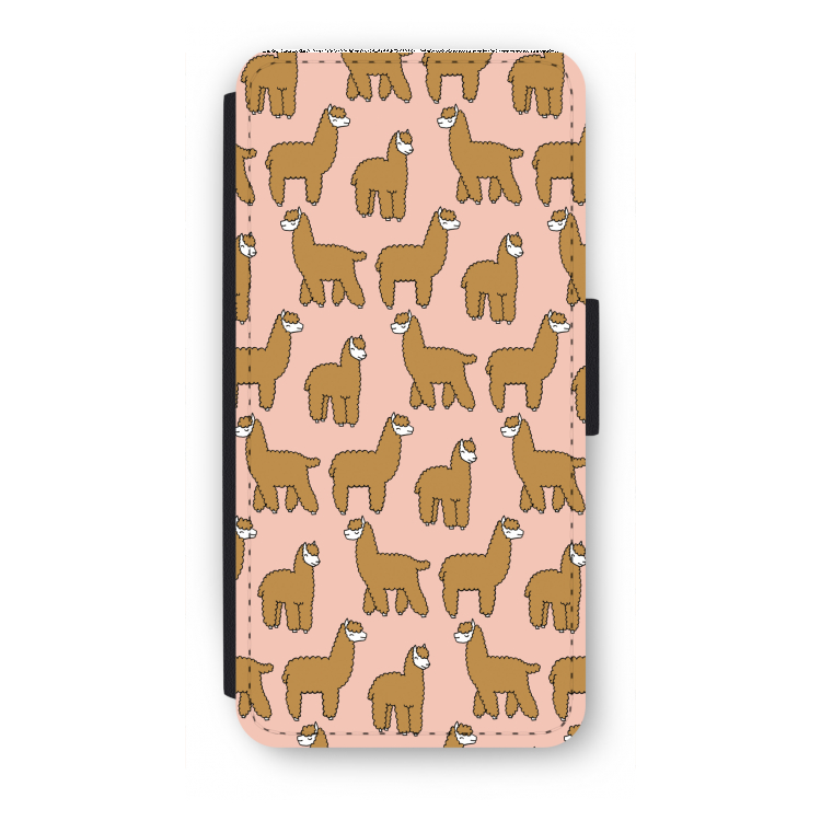 Alpacas: iPhone 8 Flip Hoesje