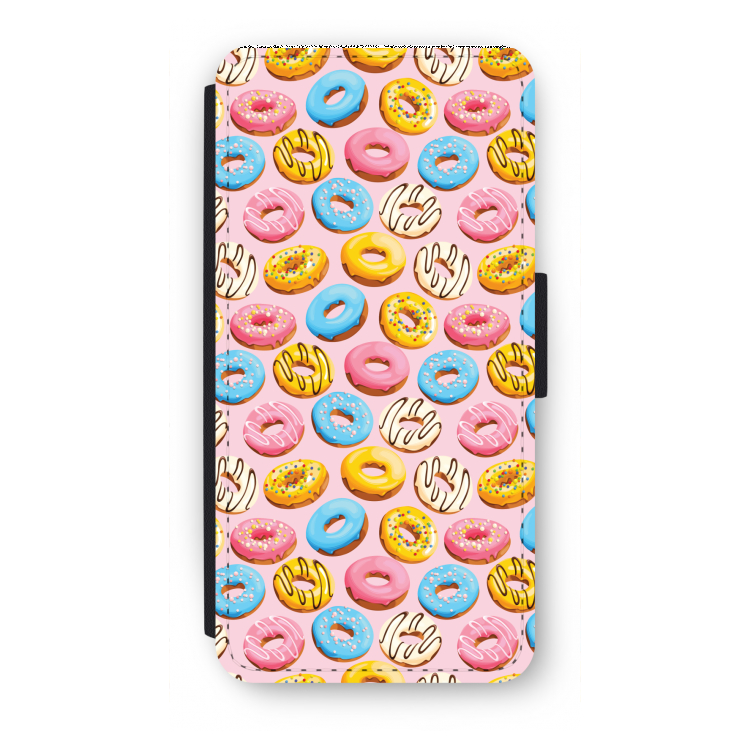 Pink donuts: iPhone 8 Flip Hoesje
