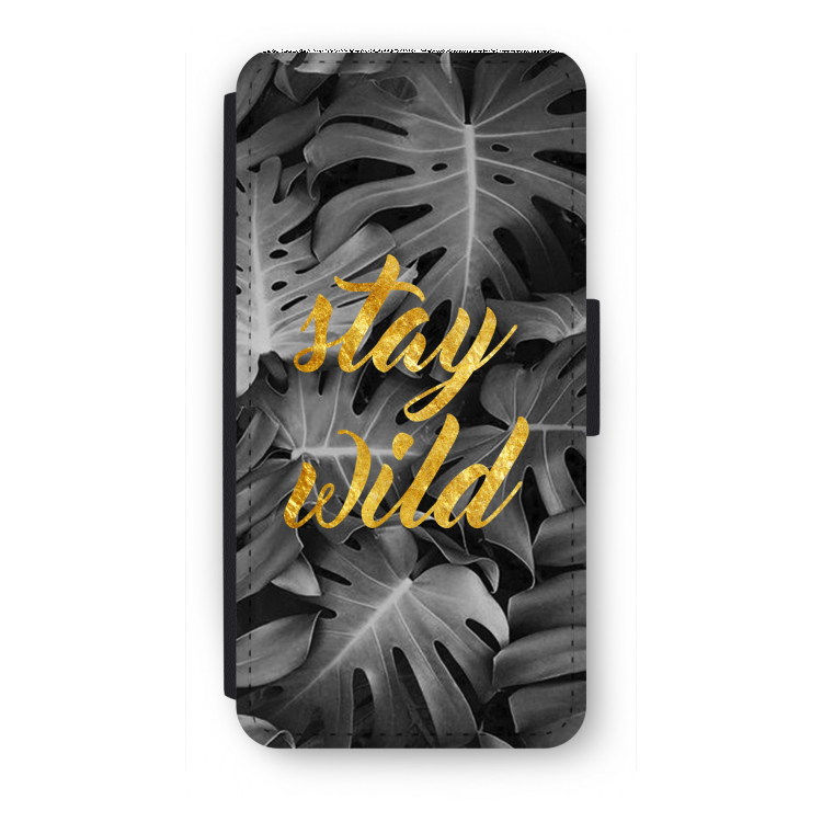 Stay wild: iPhone 8 Flip Hoesje