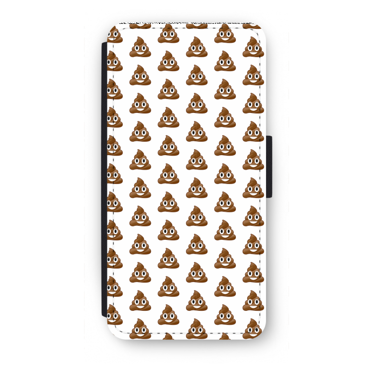Poop emoji: iPhone 8 Flip Hoesje