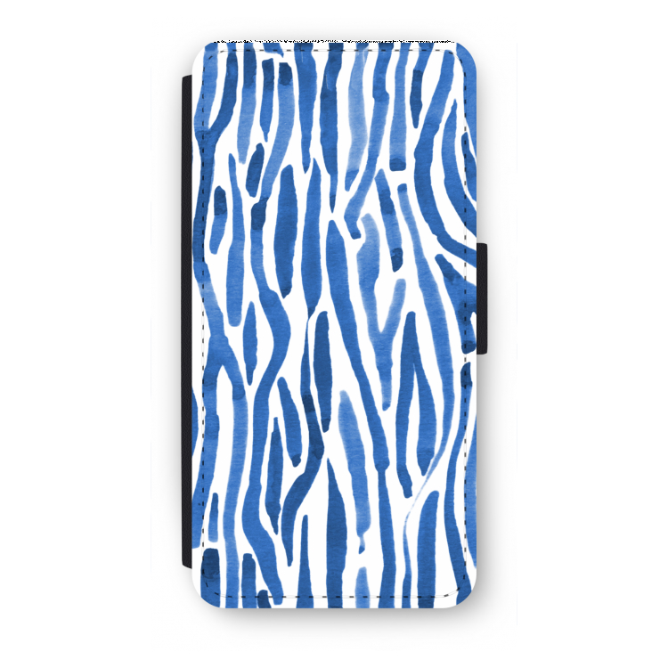 Blauwe nerven: iPhone 8 Flip Hoesje