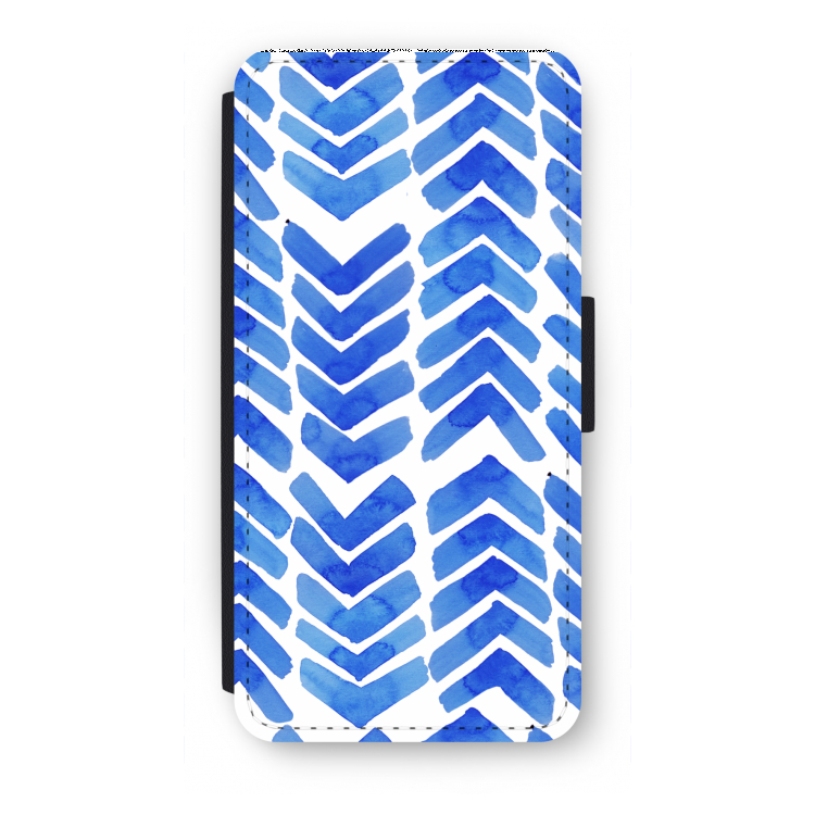 Blauwe pijlen: iPhone 8 Flip Hoesje