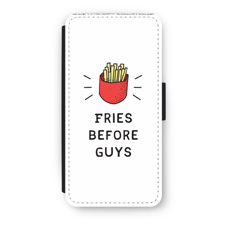 Fries before guys: iPhone 8 Flip Hoesje