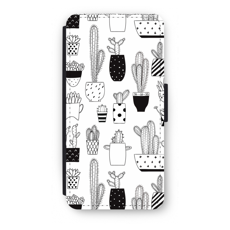 Cactusmotief: iPhone 8 Flip Hoesje