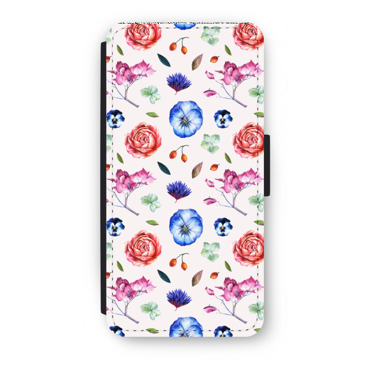 Bloemetjes: iPhone 8 Flip Hoesje