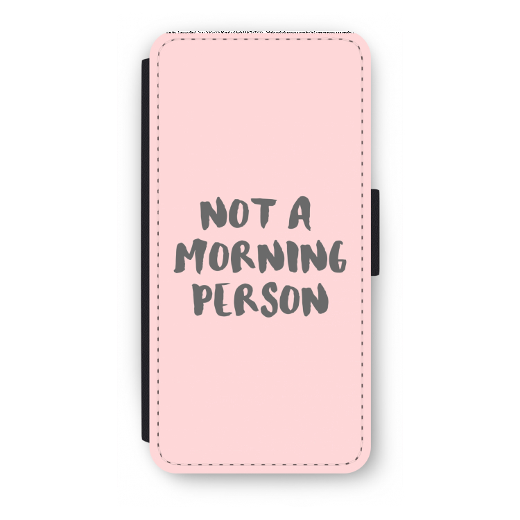 Morning person: iPhone 8 Flip Hoesje