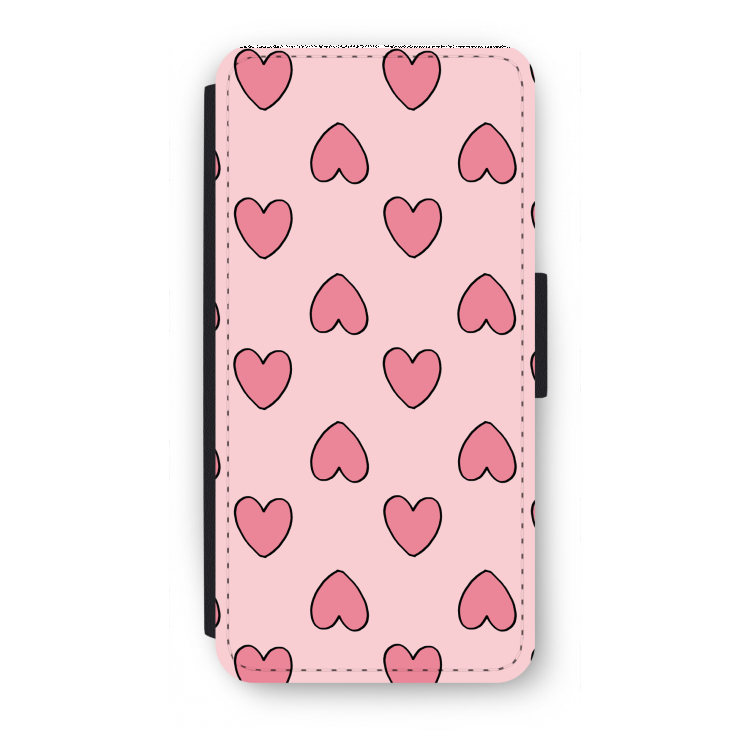 Ondersteboven verliefd: iPhone 8 Flip Hoesje