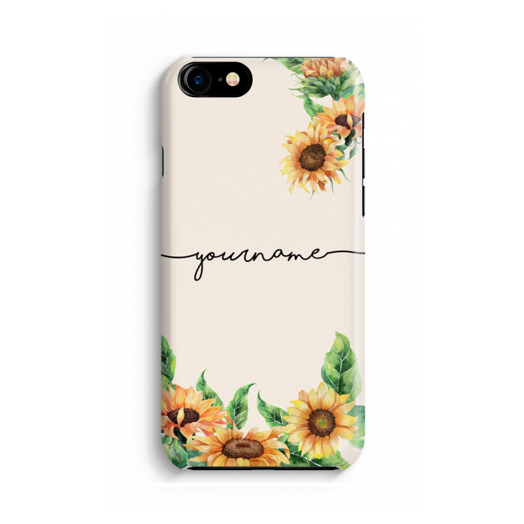 Zonnebloemen: iPhone 8 Volledig Geprint Hoesje