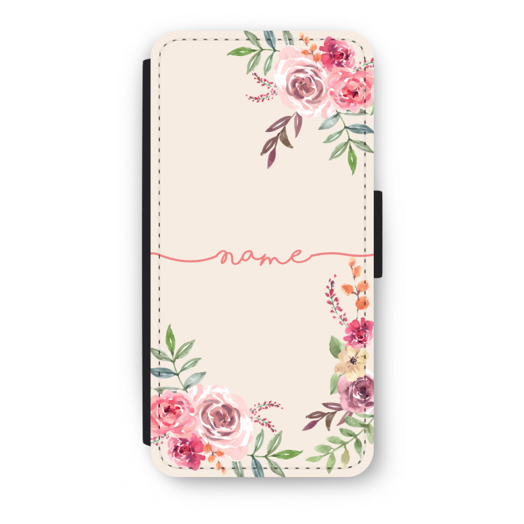 Rozen: iPhone 8 Flip Hoesje