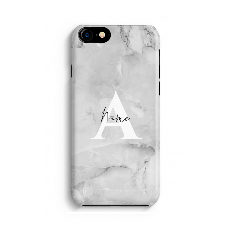 Ivory Marble: iPhone 8 Volledig Geprint Hoesje