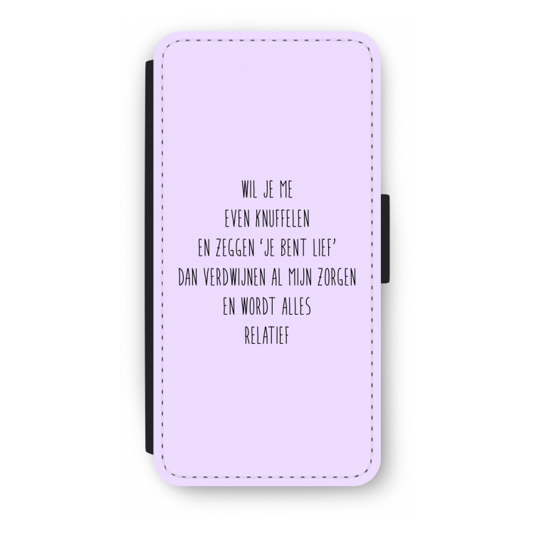 Relatief: iPhone 8 Flip Hoesje