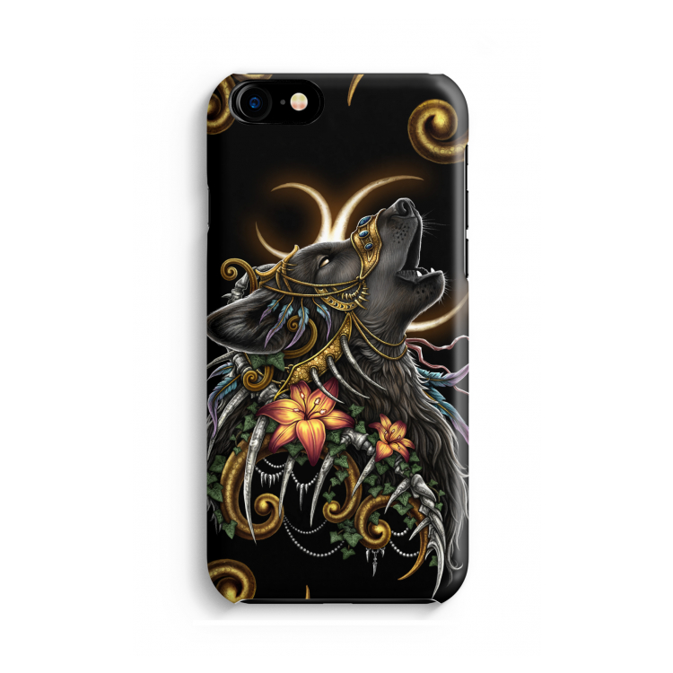 Huilende Wolf: iPhone 8 Volledig Geprint Hoesje