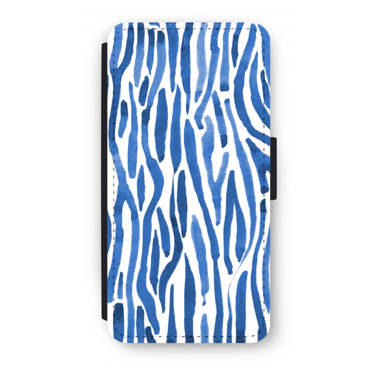 Blauwe nerven: iPhone 8 Plus Flip Hoesje
