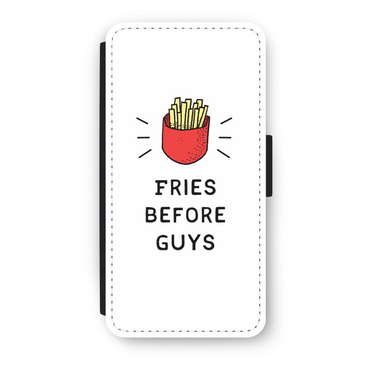 Fries before guys: iPhone 8 Plus Flip Hoesje