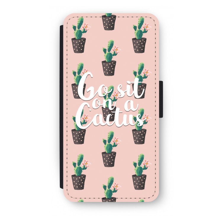 Cactus quote: iPhone 8 Plus Flip Hoesje
