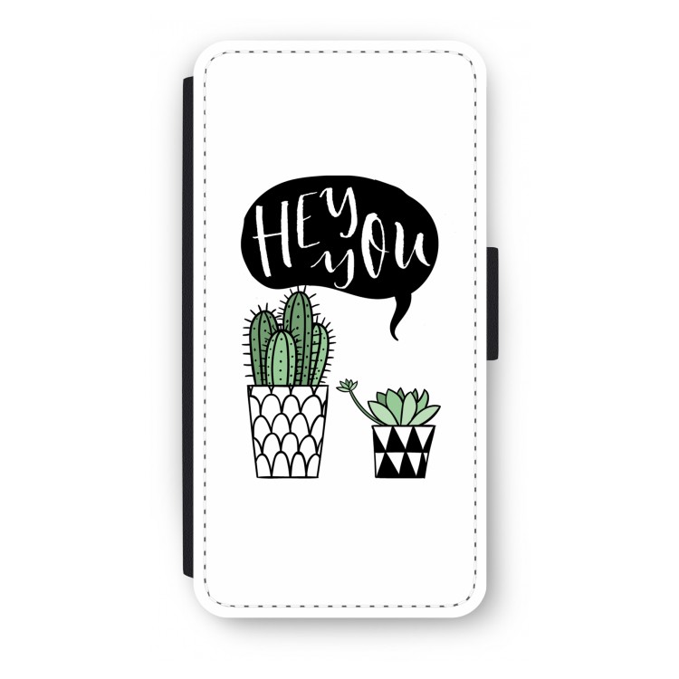 Hey you cactus: iPhone 8 Plus Flip Hoesje