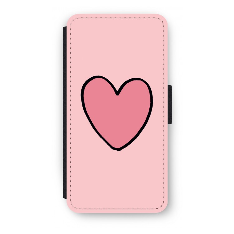 Hartje: iPhone 8 Plus Flip Hoesje