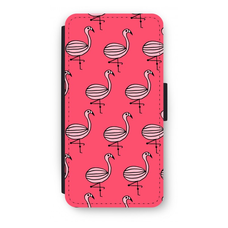 Flamingo: iPhone 8 Plus Flip Hoesje