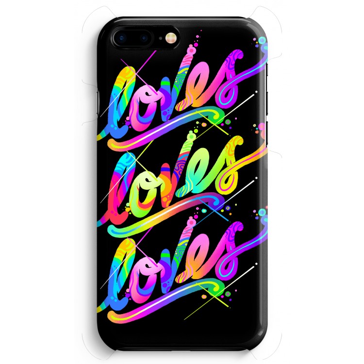 Loves: iPhone 8 Plus Volledig Geprint Hoesje