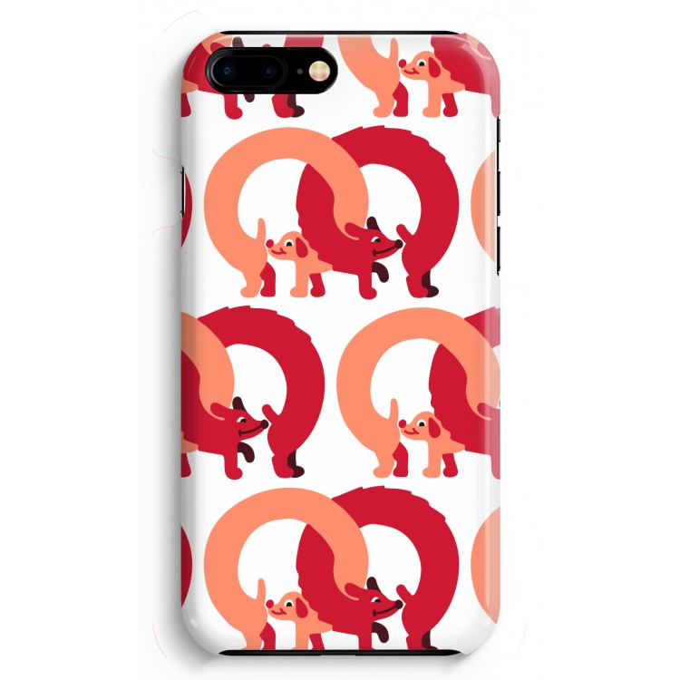 Dogs: iPhone 8 Plus Volledig Geprint Hoesje