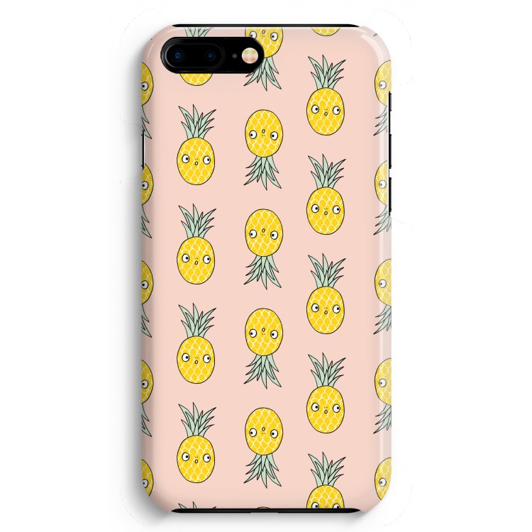 Ananas: iPhone 8 Plus Volledig Geprint Hoesje